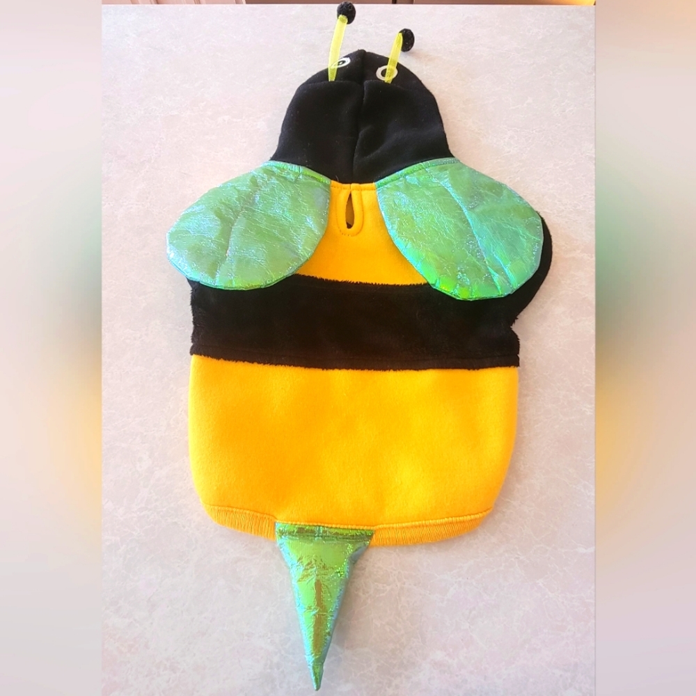 Pet Bumblee bee costume, black & yellow, xsmall - Picture 2 of 4